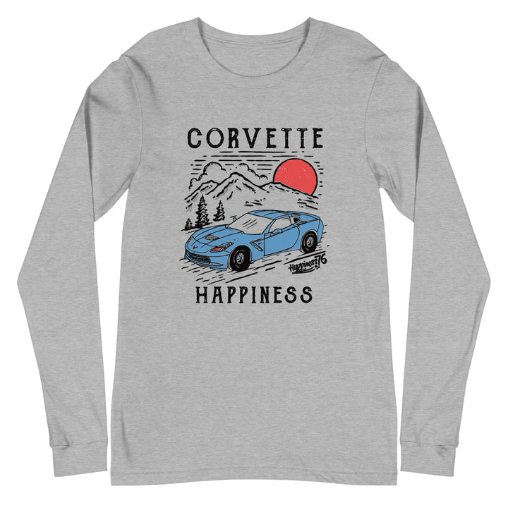 Corvette Happiness - Unisex Long Sleeve Tee