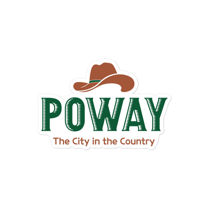 Poway - The City in the Country - Bubble-free stickers