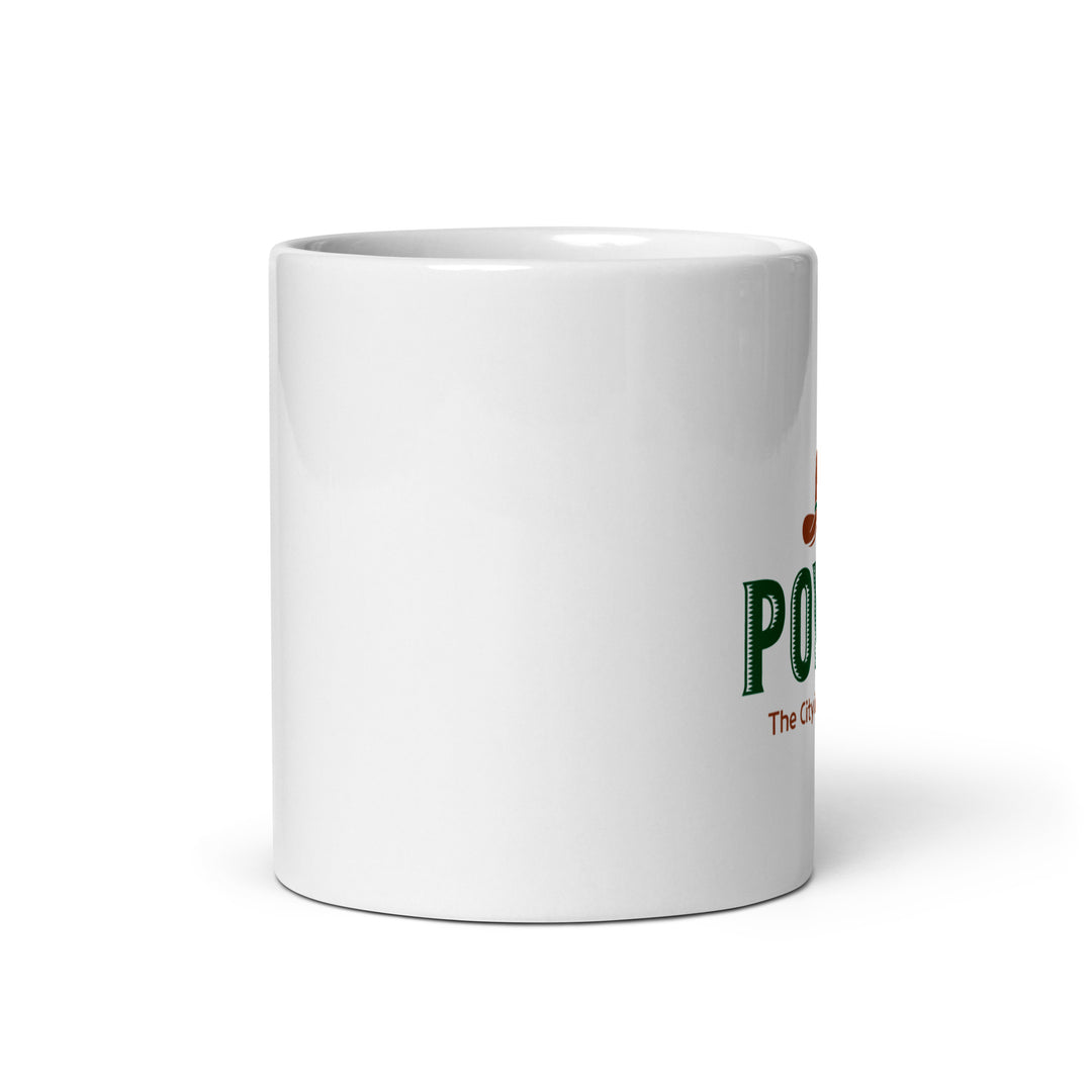 Poway - The City in the Country - White glossy mug