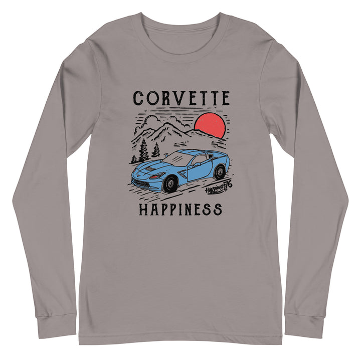 Corvette Happiness - Unisex Long Sleeve Tee