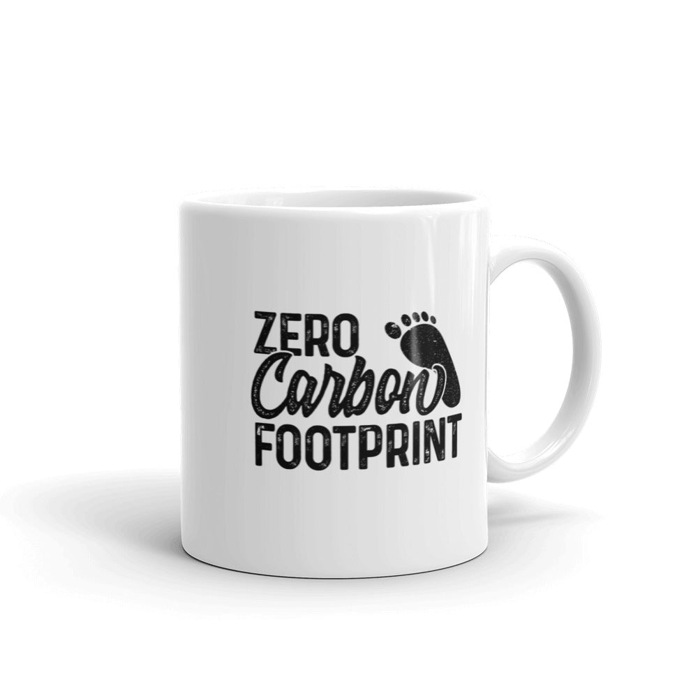 Zero Carbon Footprint - White glossy mug